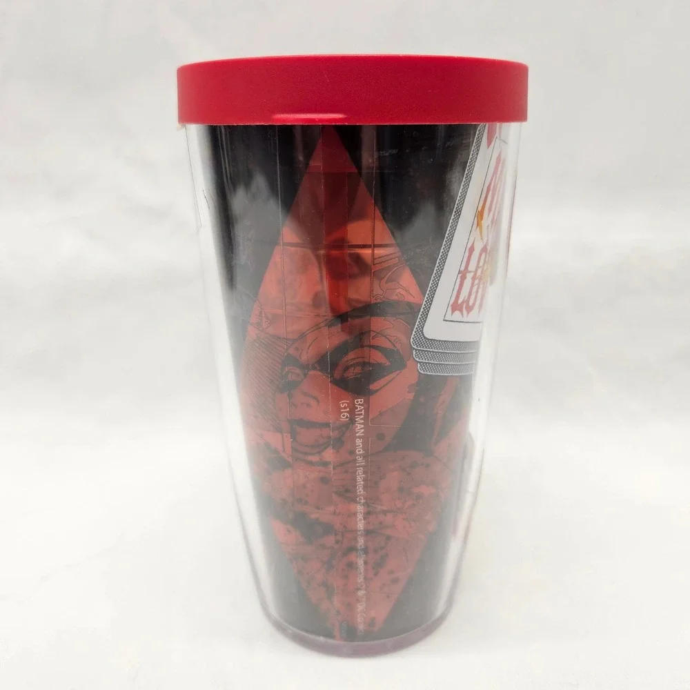 Tervis Harley Quinn Tumbler Unisex 16oz Red DC Comics Mad Love Insulated Cup